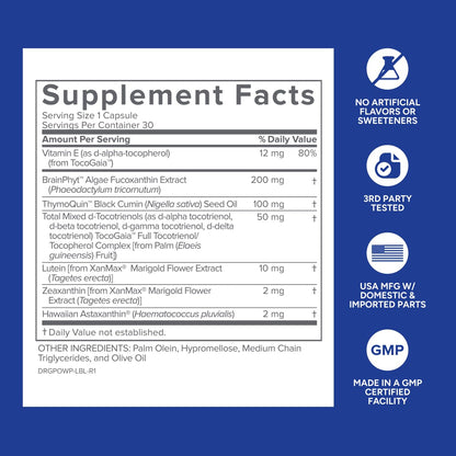 Gundry MD Power Phenols Brain Health Supplement for Cognition, Focus, Motivation, Productivity, and Energy - (30 Servings) - OmniHealth US