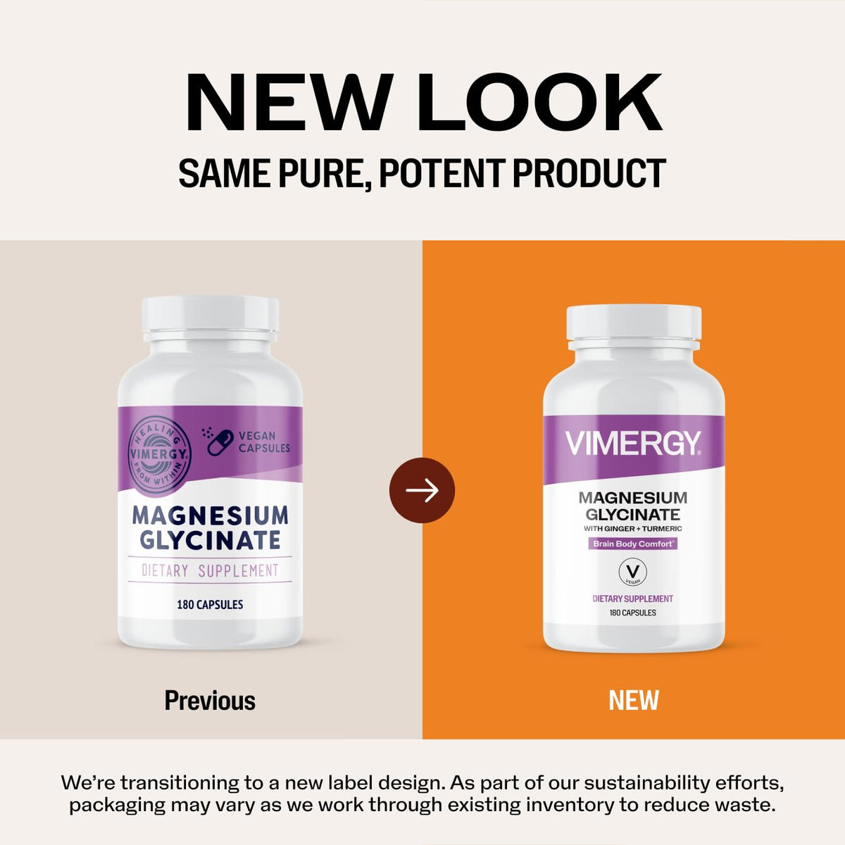 VIMERGY Magnesium Glycinate – Stress Support – Chelated to Avoid Tummy Upset*– Promotes Heart Health & Energy* - OmniHealth US