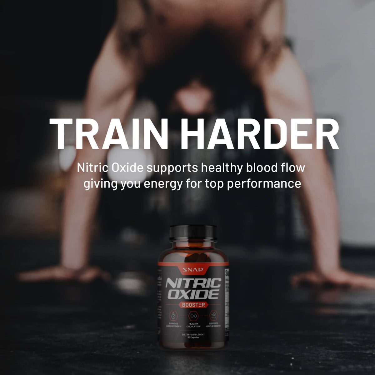 Snap Supplements Nitric Oxide Booster and BCAA Powder