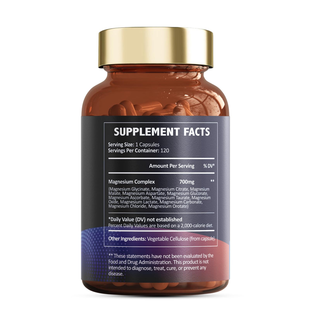 Totaria Magnesium Complex 700mg 12 in 1 Magnesium Supplement with Glycinate Citrate Malate Oxide Taurate Aspartate Orotate Magnesium Relaxation - OmniHealth US