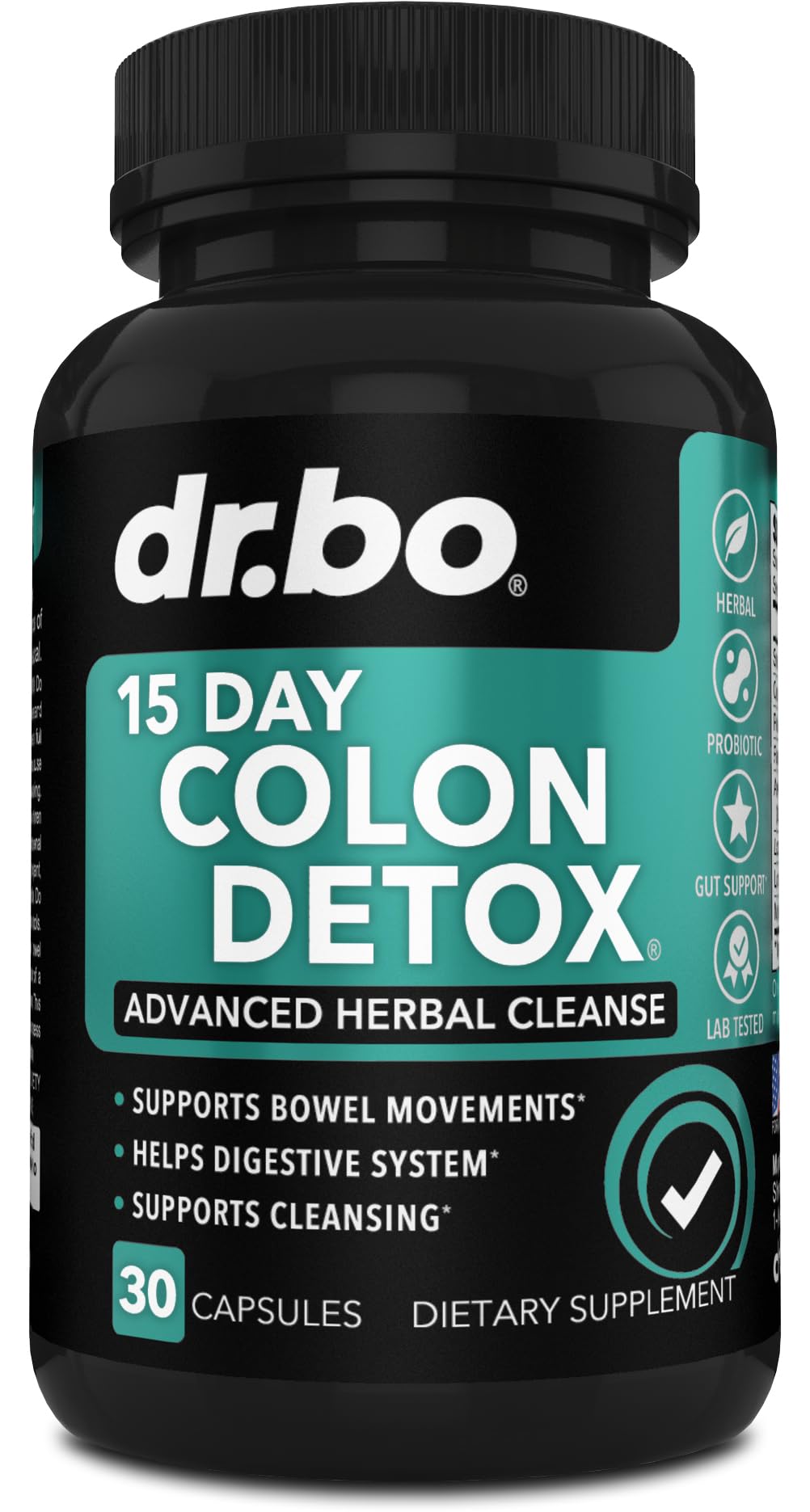 Colon Cleanser Detox for Weight Flush - 15 Day Intestinal Cleanse Pills & Probiotic - Fast Natural Laxative for Constipation Relief - Bowel Movement Supplements for Stomach Bloating, Gut Loss Support - OmniHealth US