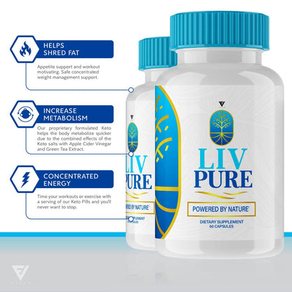 (3 Pack) Liv Pure Pills, Livpure Liver Detox Cleanse Management Capsules Advanced Formula Supplement FyvusBuy Supplements Australia