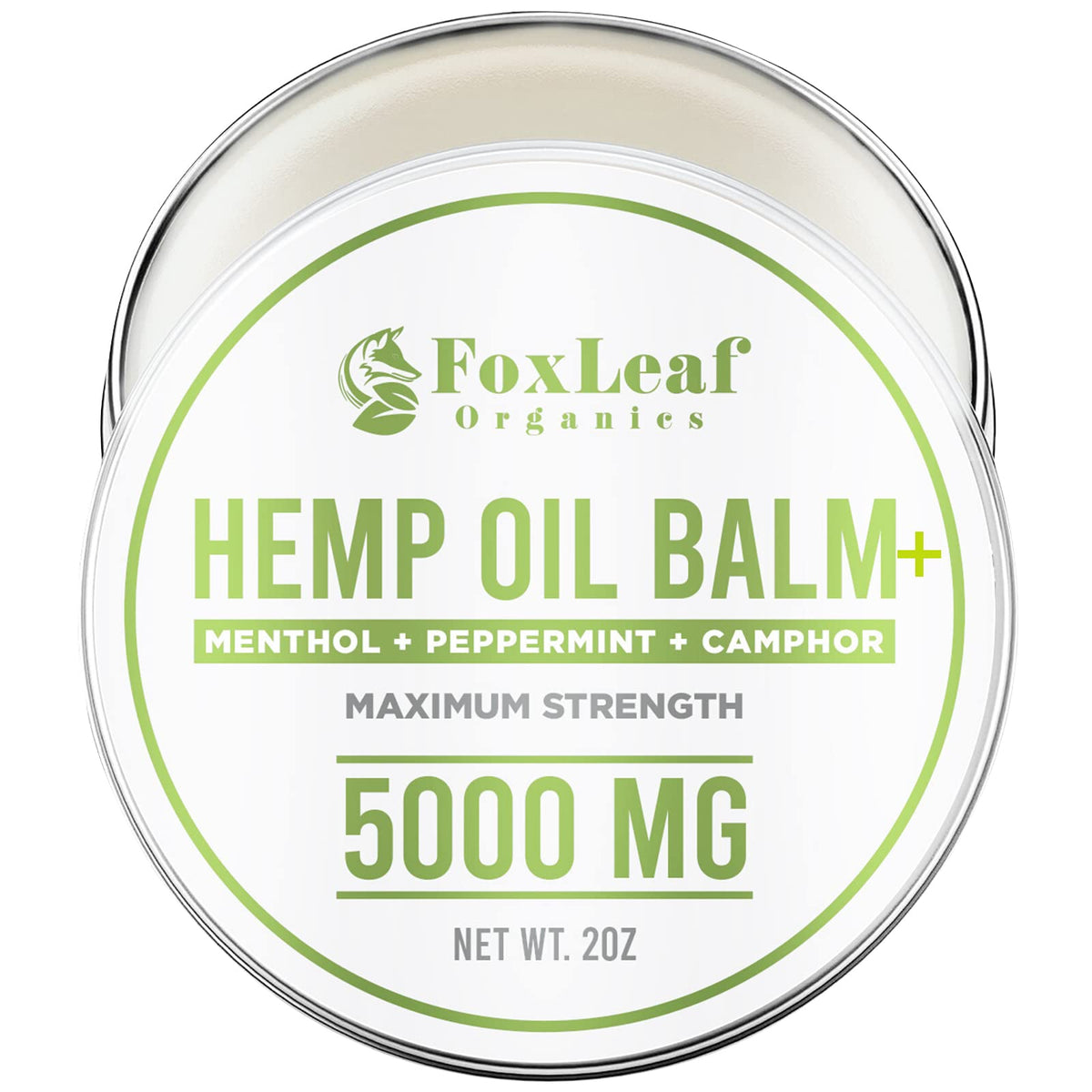 Hemp Oil Balm with Arnica, Camphor, Menthol & Peppermint, Herbal Cooling Balm for Muscles, Joints, Knees, Back & Body, Made in USA, 2oz FOXLEAFBuy Supplements Australia