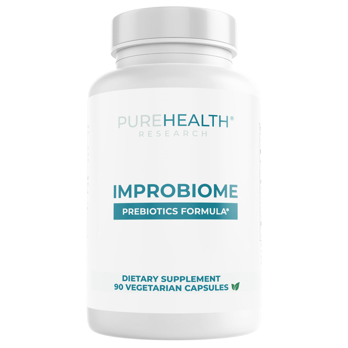 PUREHEALTH Research Improbiome - Prebiotic Fiber - Natural Support for Healthy Gut Prebiotics - Digestive Nutritional Supplements - with Jerusalem Artichoke, OmniHealth US