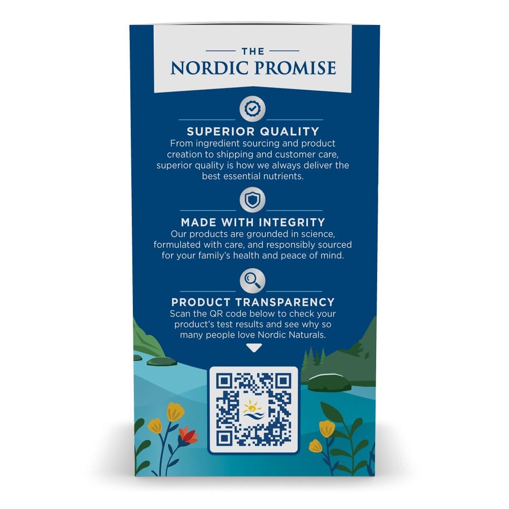 Nordic Naturals Arctic Cod Liver Oil, Lemon - 180 Soft Gels - 750 mg Total Omega-3s with EPA & DHA - Heart & Brain Health, Healthy Immunity - OmniHealth US