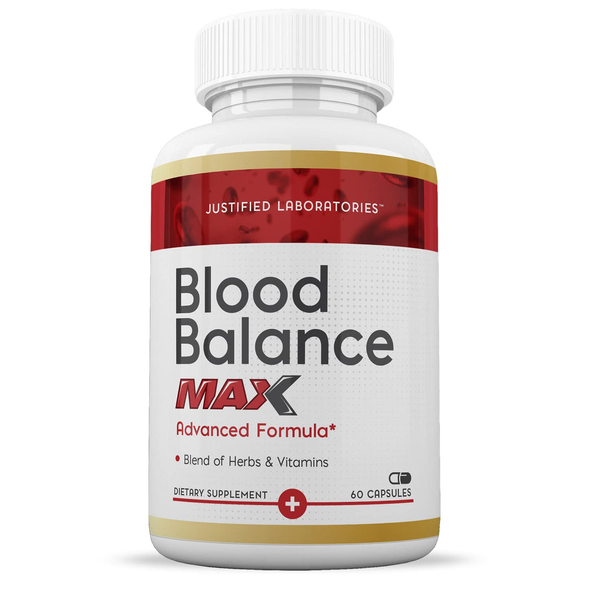 Justified Laboratories (2 Pack Blood Balance Max 1295MG Formula Supplement Pills 120 Capsules Justified LaboratoriesBuy Supplements Australia