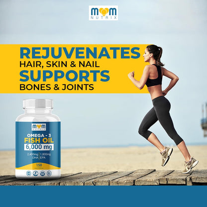 Omega 3 Fish Oil with Maximum EPA DHA - Supports Brain, Liver, Heart & Immunity - Made in The USA - 150 Softgels - OmniHealth US
