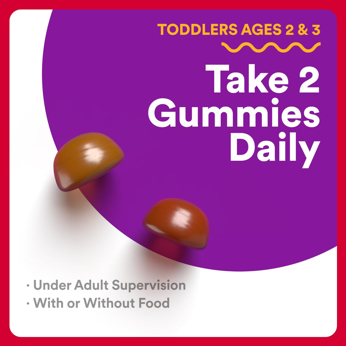 SmartyPants Organic Toddler Multivitamin Gummies: Probiotics, Omega 3 (ALA), Vitamin D3, C, Vitamin B12, B6, A, K & Zinc, Beta Carotene, Gluten Free - OmniHealth US