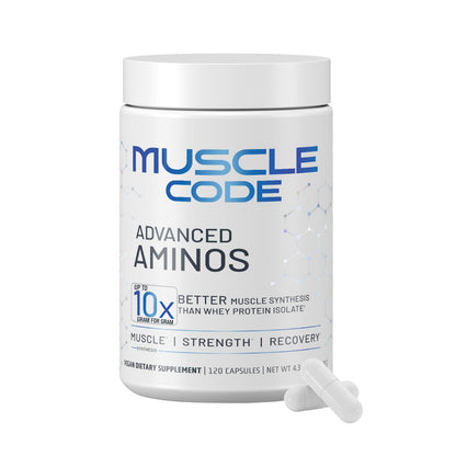 NAUTILUS Muscle Code Essential Amino Acid Capsules – Muscle Synthesis & Repair & Strength – Unflavored – 30 Servings – Clinically Studied - OmniHealth US