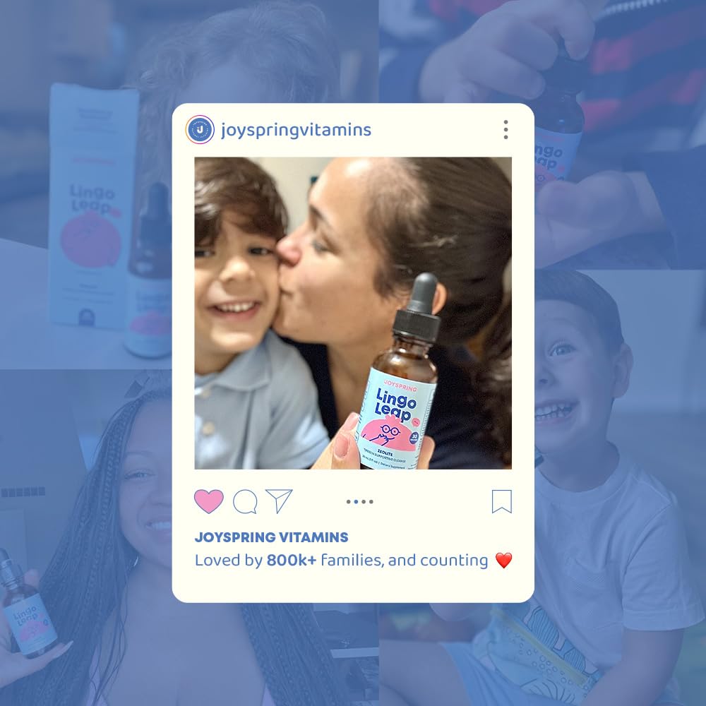 JoySpring LingoLeap – Liquid Kids Formula with Zeolite Clinoptilolite, Methylated B12 & Vitamin D3 | Gentle Daily Support for Kids’ Wellness - OmniHealth US