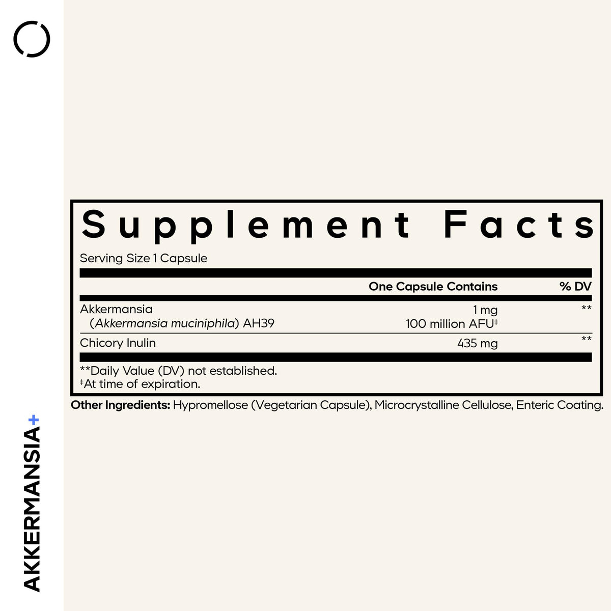 Codeage Akkermansia Muciniphila Probiotic Supplement - 3-Month Supply of Akkermansia & Chicory Inulin - Daily Synbiotic Probiotic Chicory Root - 100 Million AFUs - Gluten-Free - 90 Capsules - OmniHealth US