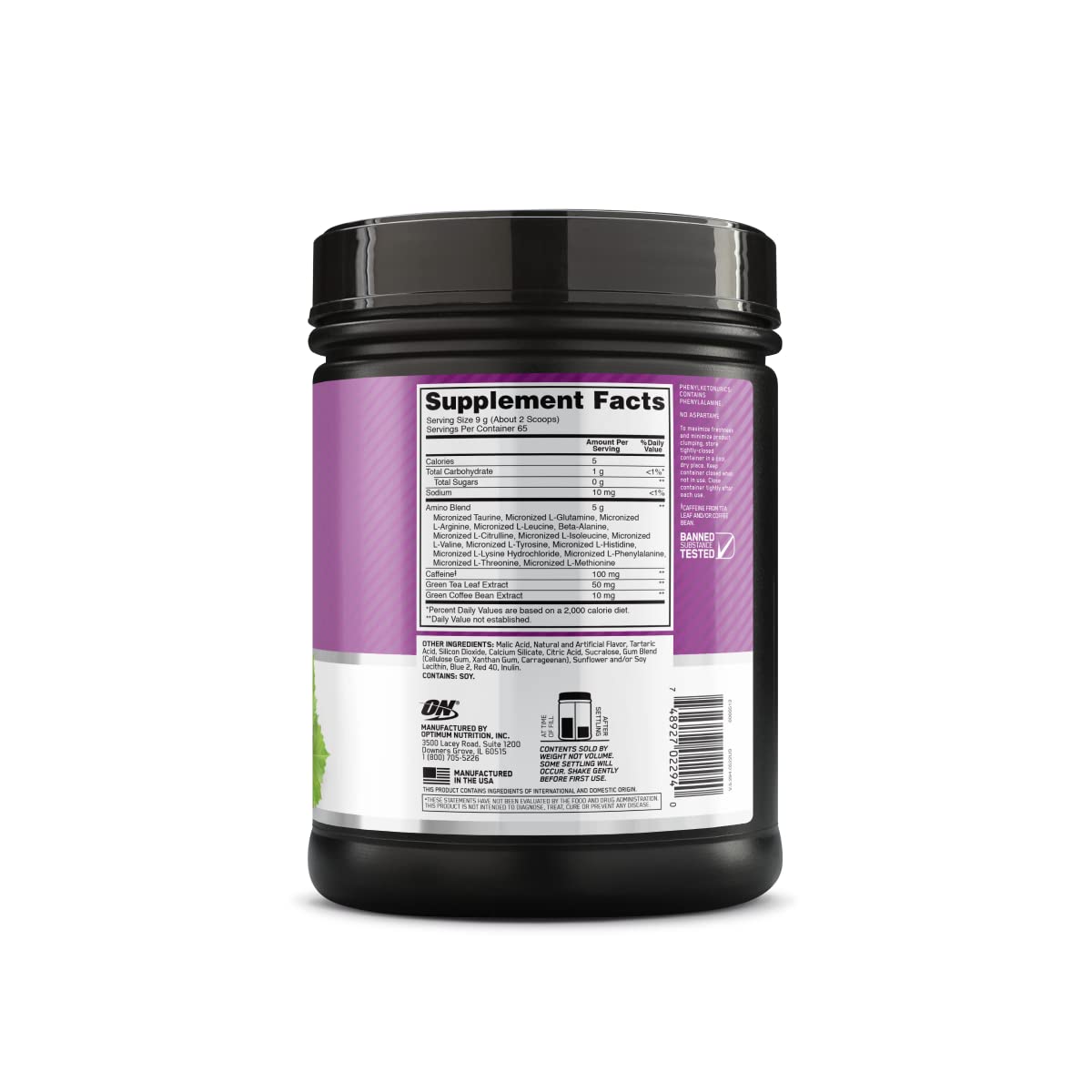 Optimum Nutrition Amino Energy - Pre Workout with Green Tea, BCAA, Amino Acids, Keto Friendly, Green Coffee Extract, Energy Powder - OmniHealth US