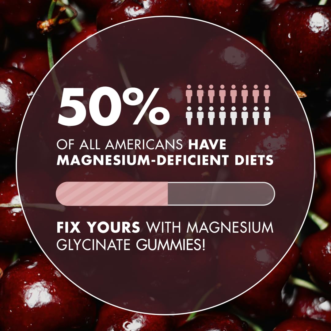Magnesium Gummies 3in1 - Glycinate, Citrat, Malate 2150 MG High Absorption Supplement, Sugar-Free, Vegan, Chews for Men & Women, Inspired by Wellness Traditions - OmniHealth US