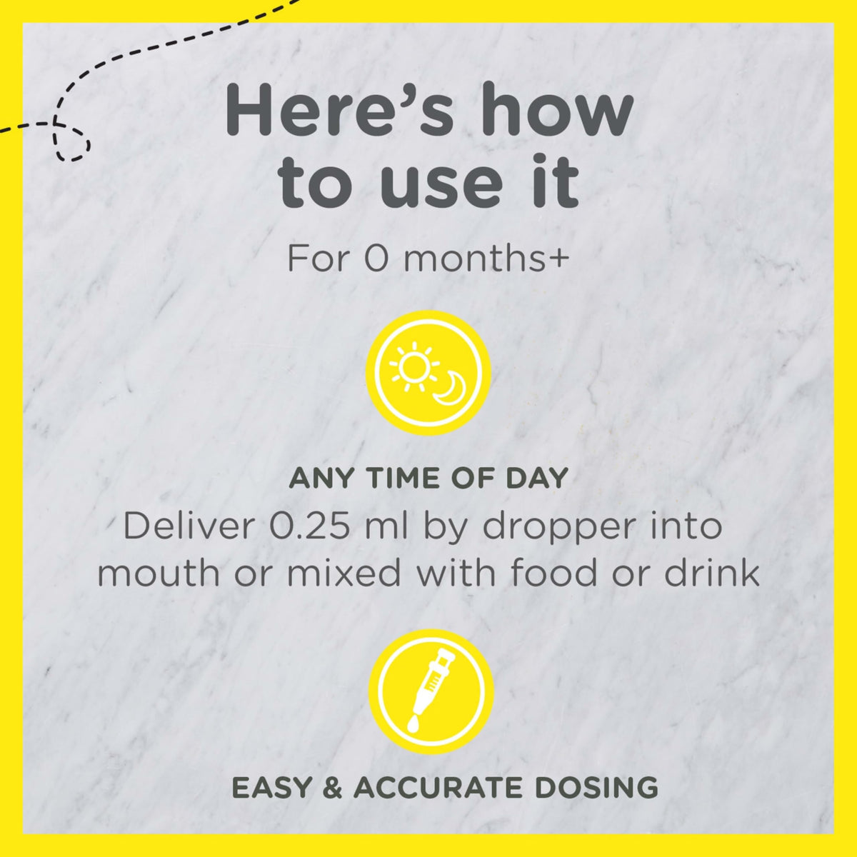 Zarbee's Vitamin D Drops for Infants, 400IU (10mcg) Baby & Toddler Liquid Supplement, Newborn & Up, Dropper Syringe Included, 0.47 Fl Oz - OmniHealth US