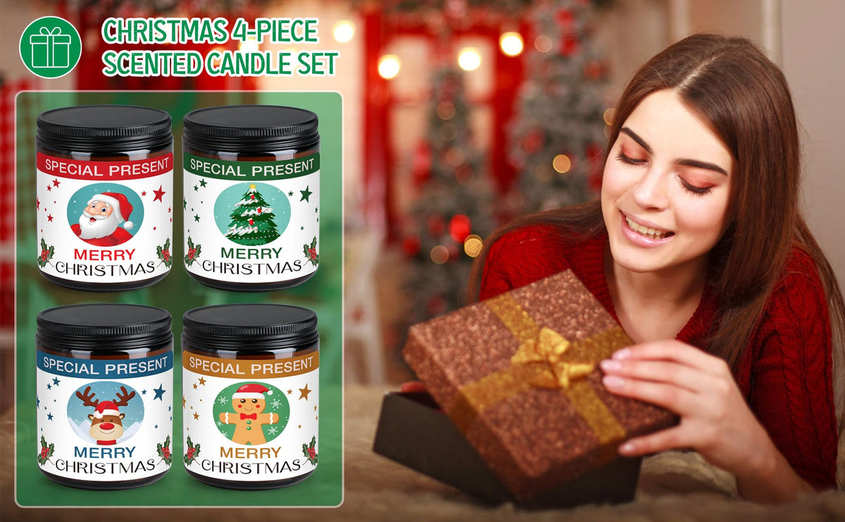 Christmas Candle Set Scented Candle Gift Set, 4 Pack 28 oz Christmas Scented Candles Over 180 Hours YINUO LIGHTBuy Supplements Australia
