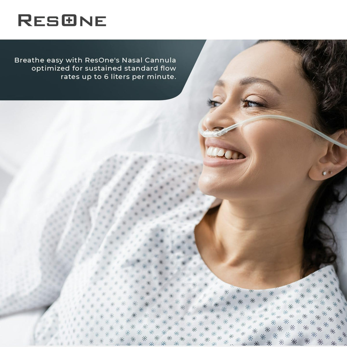 ResOne Soft Nasal Cannula 5-Pack - Oxygen Cannula, Curved Prongs, 4Ft Crush-Resistant Tubing ResOneBuy Supplements Australia