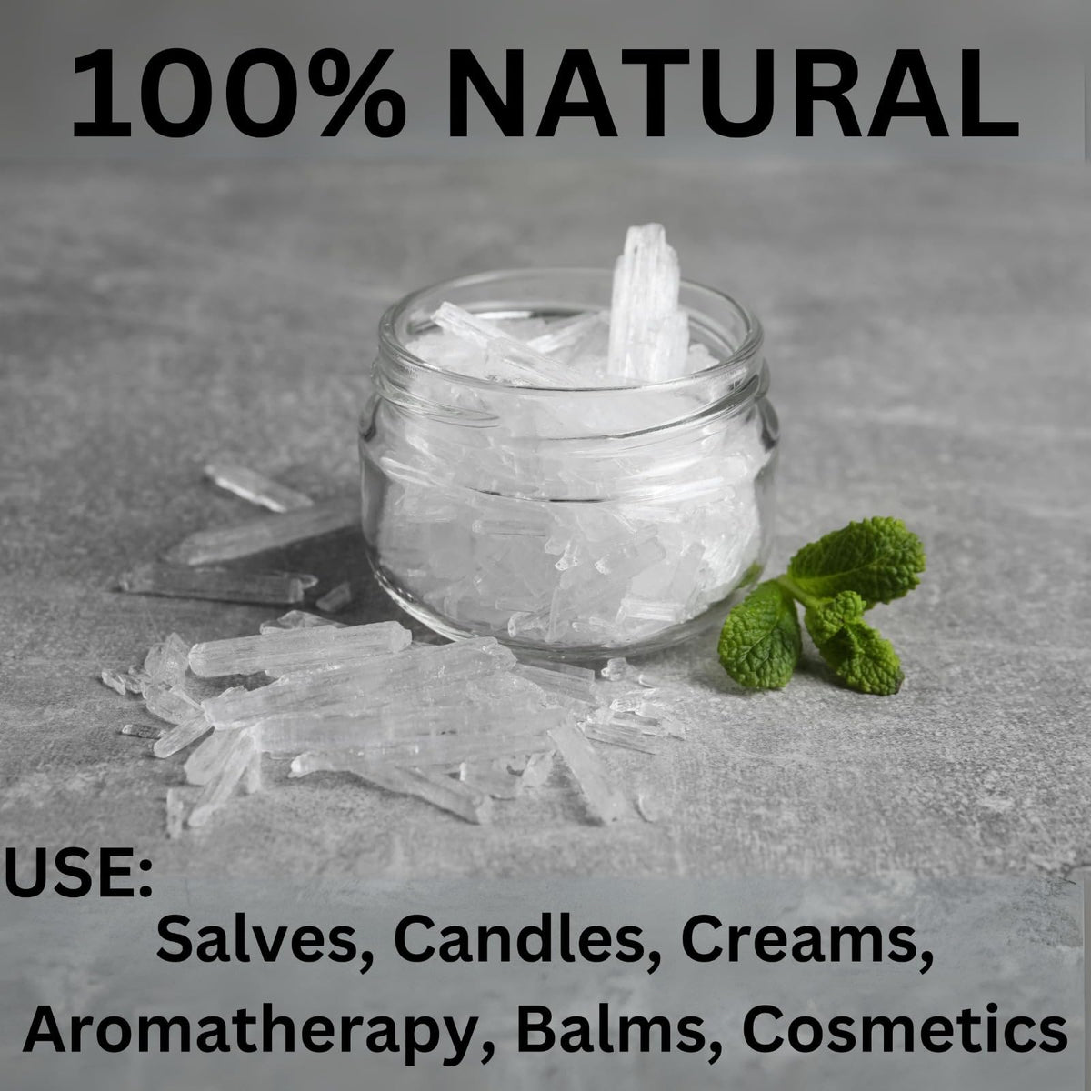 ZAVBE 1LB Menthol Crystal Mentha Arvensis Pure Natural in Resealable Bag USP Food Grade ZAVBEBuy Supplements Australia