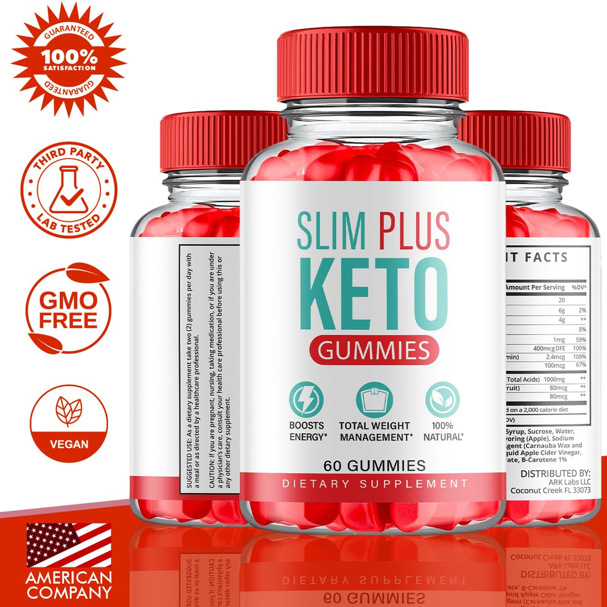 (3 Pack) Slim Plus Keto Gummies - Slim Plus Keto ACV Gummies with Apple Cider Vinegar Ark LabsBuy Supplements Australia