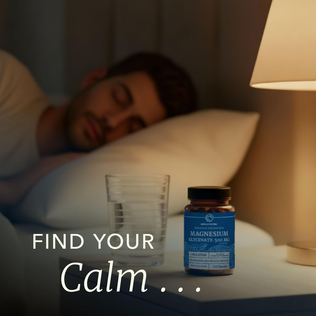Magnesium Glycinate 500mg | High Absorption | Sleep, Muscle, Bone, Heart Health & Relaxation Support for Women & Men | Chelated Mag Glycinate - OmniHealth US