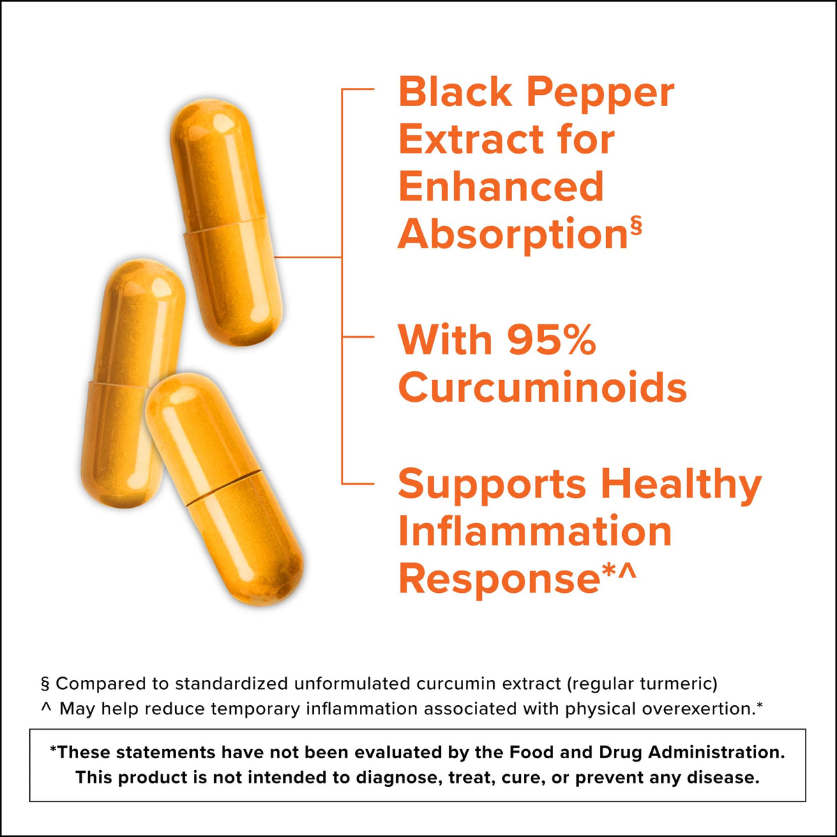 Qunol Turmeric Curcumin with Black Pepper & Ginger, 2400mg Turmeric Extract with 95% Curcuminoids, Extra Strength Supplement - OmniHealth US