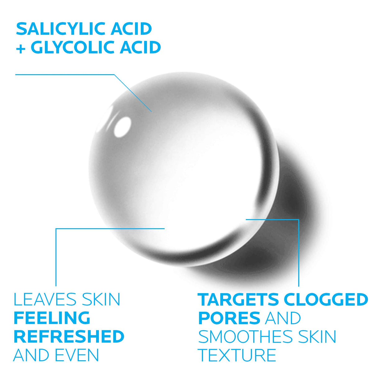 La Roche-Posay Effaclar Clarifying Solution Acne Toner with Salicylic Acid and Glycolic Acid - OmniHealth US
