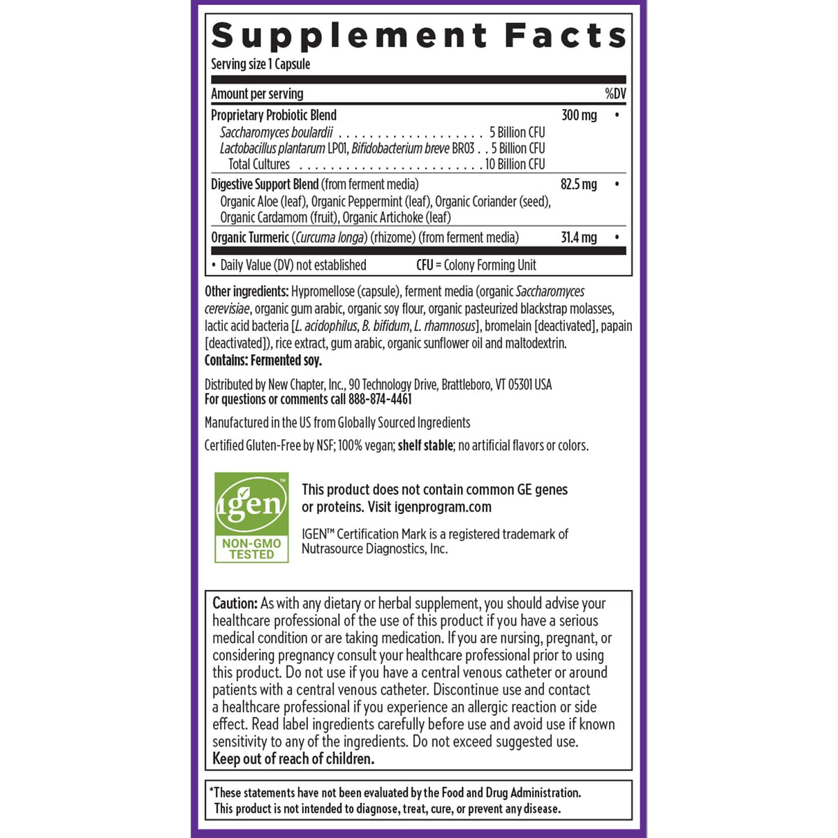 New Chapter Probiotic All-Flora - 30 ct (1 Month Supply) for Advanced Digestion New ChapterBuy Supplements Australia