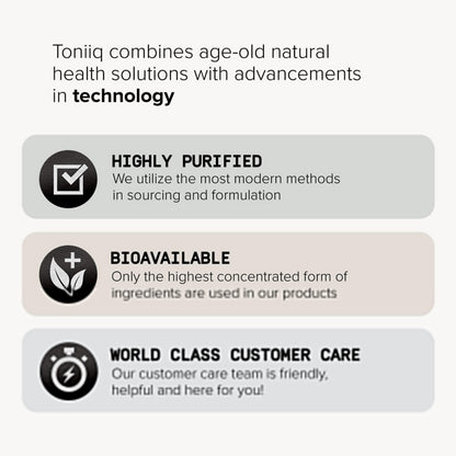 Toniiq 200 Billion CFU Probiotic Supplement 30 Verified Third-Party Tested Strains - Fully Shelf-Stable Probiotics Formula - OmniHealth US