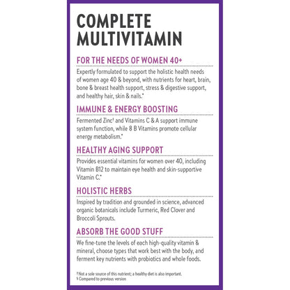 New Chapter Women's Multivitamin 40 Plus for Energy, Healthy Aging + Immune Support with 20+ Nutrients New ChapterBuy Supplements Australia