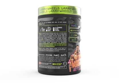 Larry Wheels' PR Preworkout - Enhance Performance with 6g Citrulline, 3.2g Beta Alanine, 300mg Caffeine - Powerful Pre-Workout Supplement for Men & Women - 20 Servings, Larry's Punch Flavor
