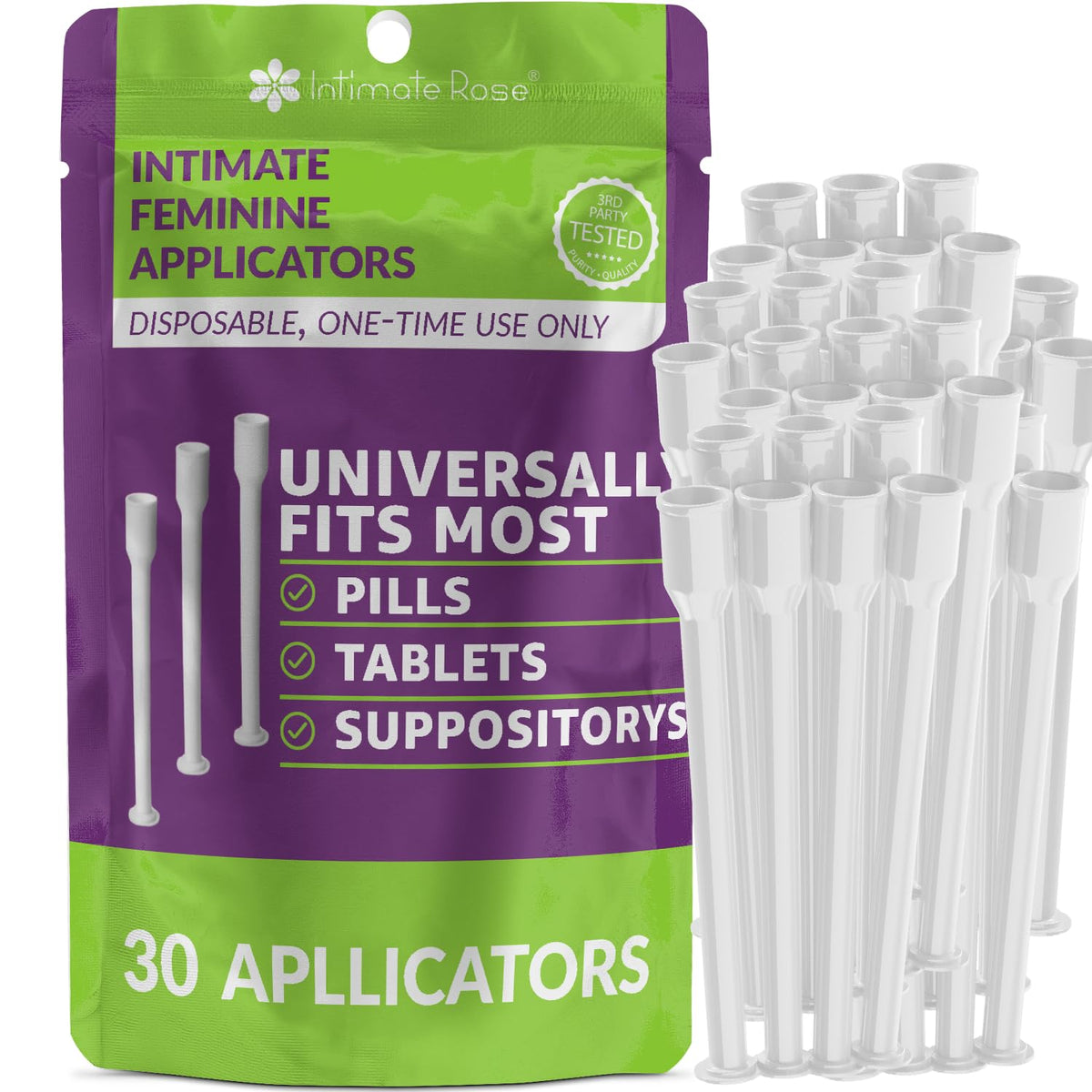 Intimate Rose Save 10% on Boric Acid Vaginal Suppositories - 30 Count (600mg) + 30 Applicators Intimate RoseBuy Supplements Australia