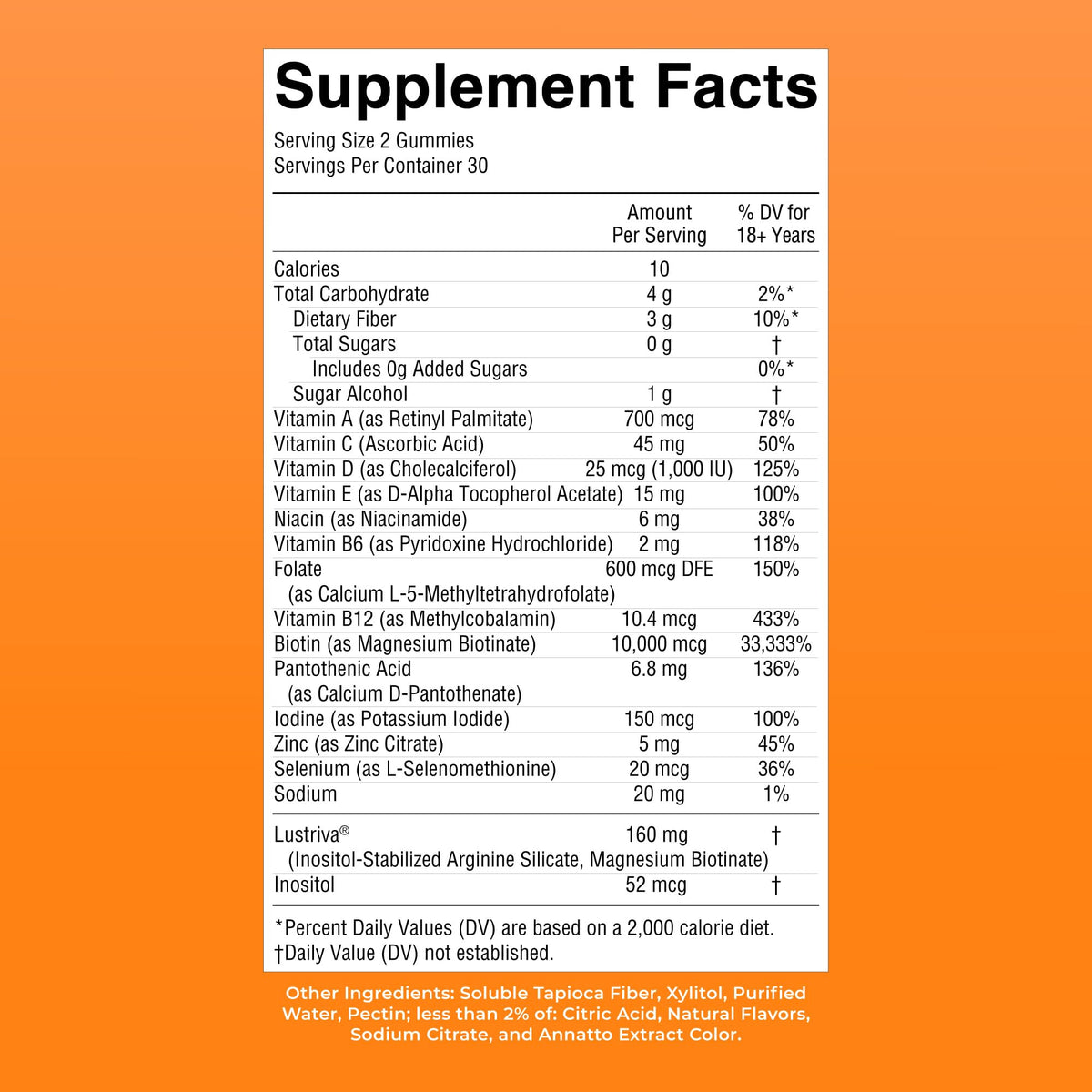MaryRuth's Multivitamin + Hair Growth Gummies | with Lustriva® | Biotin 10000mcg | B Vitamins | Formulated for Thicker Hair, Wrinkles, Fine Line - OmniHealth US
