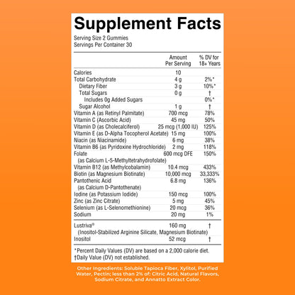 MaryRuth's Multivitamin + Hair Growth Gummies | with Lustriva® | Biotin 10000mcg | B Vitamins | Formulated for Thicker Hair, Wrinkles, Fine Line - OmniHealth US