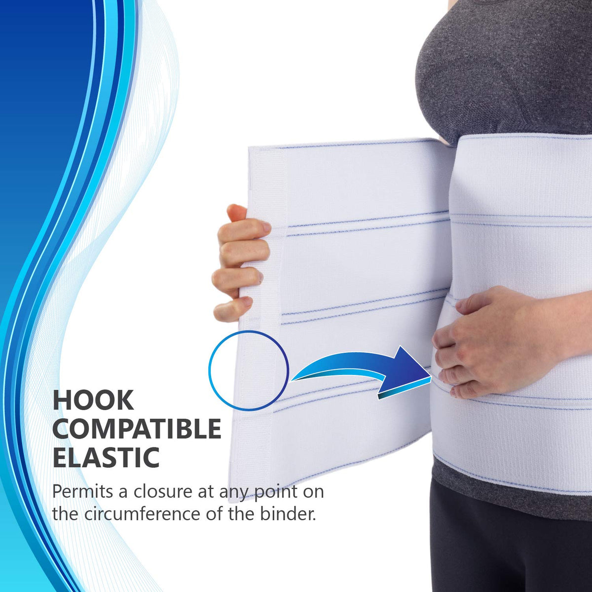 NYOrtho Abdominal Binder Lower Waist Support Belt - Compression Wrap for Men and Women NYOrthoBuy Supplements Australia
