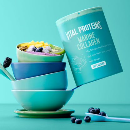 Vital Proteins Marine Collagen Peptides Powder Supplement for Skin Hair Nail Joint - Hydrolyzed Collagen - OmniHealth US