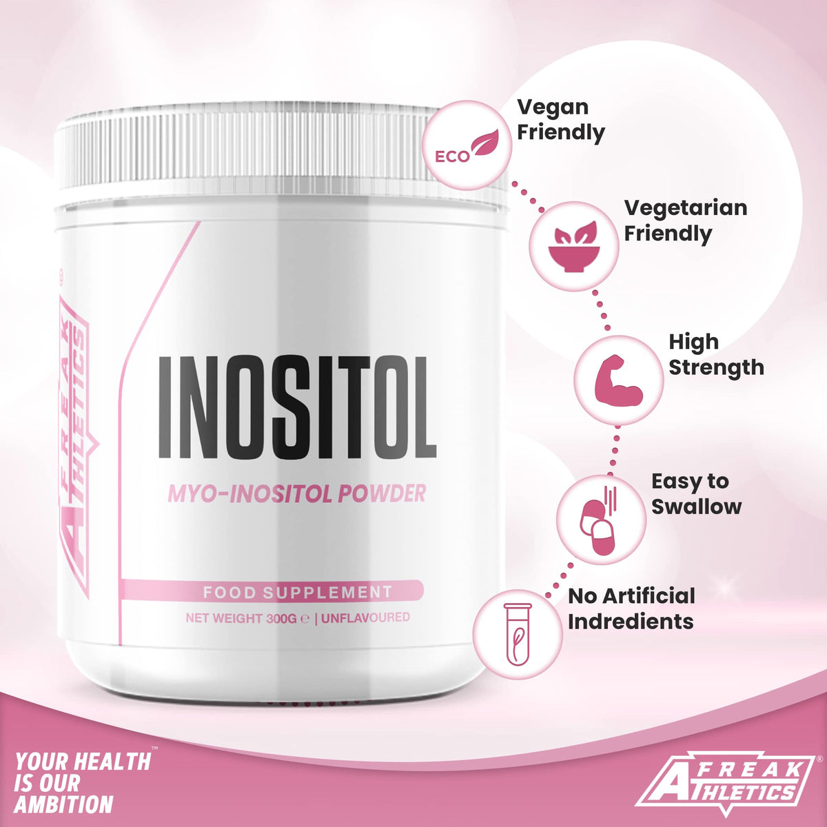 Inositol (Myo-Inositol) Powder 300g | Premium Myo Inositol Powder - Supports Women Freak AthleticsBuy Supplements Australia