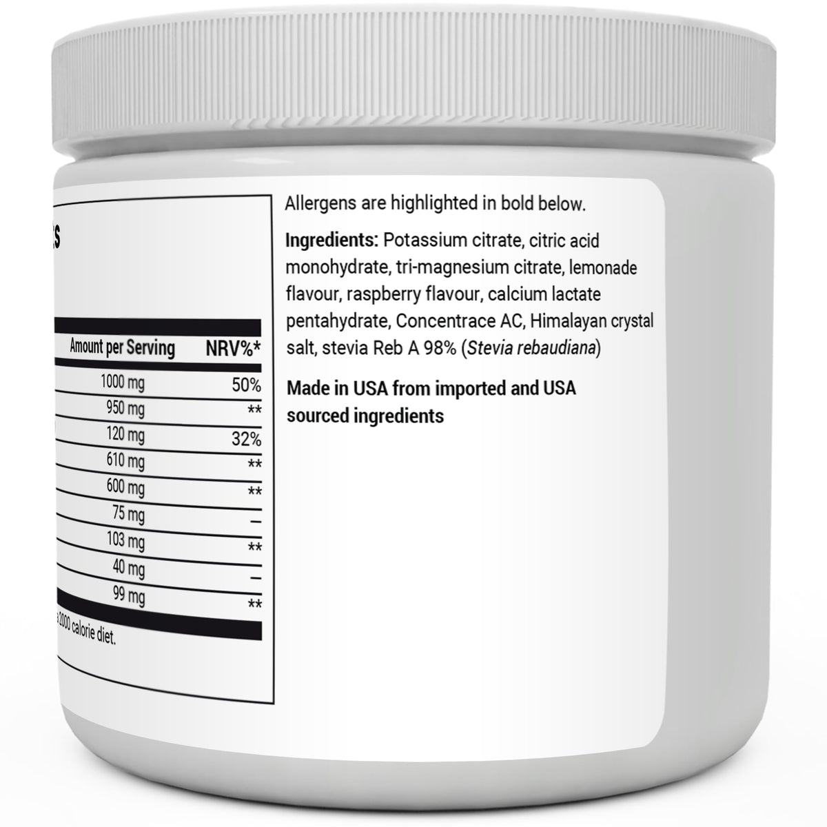 Dr. Berg Electrolyte Powder - Electrolyte Drink Supplements with 1000mg Potassium Dr. Berg NutritionalsBuy Supplements Australia