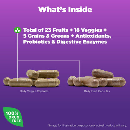 Natrol JuiceFestiv, Vitamins and Supplements for Nutrition & Well-Being, Antioxidants for Cellular Health, 90 Capsules - OmniHealth US