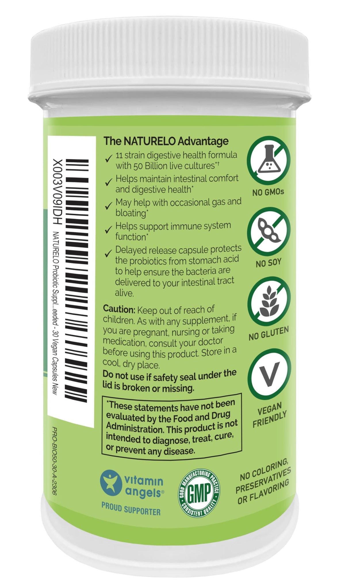 NATURELO Probiotic Supplement - 50 Billion CFU - 11 Strains - One Daily - Helps Support NATURELOBuy Supplements Australia
