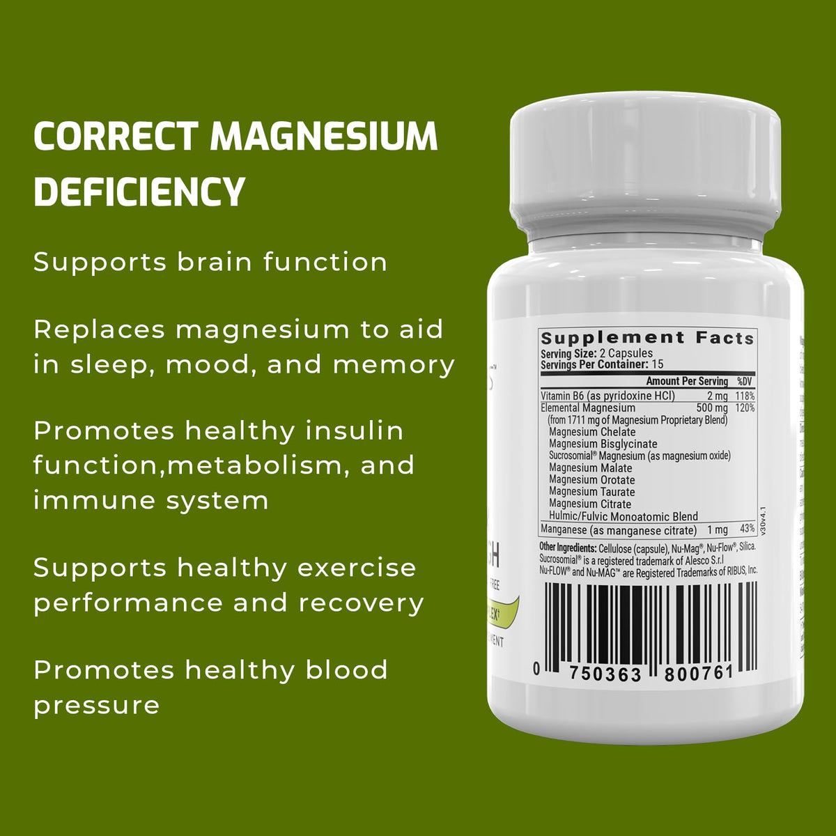 Magnesium Breakthrough Supplement 4.0 - Has 7 Forms of Magnesium: Glycinate, Malate BiOptimizersBuy Supplements Australia
