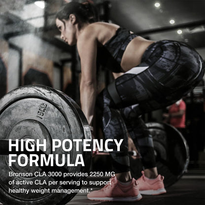 Bronson CLA 3000 Extra High Potency Supports Healthy Weight Management Lean Muscle Mass Non-Stimulating - OmniHealth US