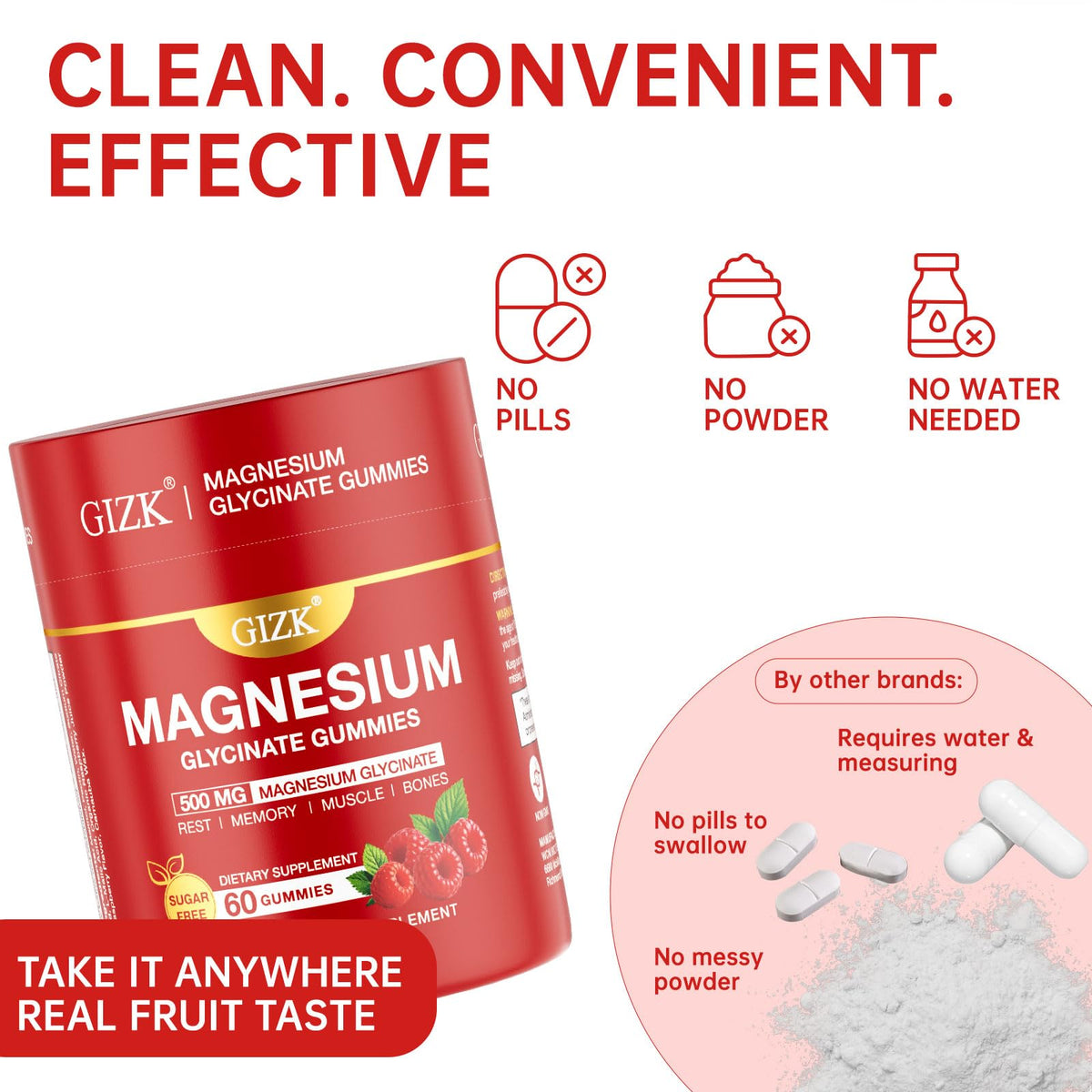 Magnesium Glycinate Gummies 500mg – Sugar Free Magnesium Gummies for Sleep, Stress, Muscle & Nerve Support – for Adults & Kids 4+, Vegan, No Melatonin - OmniHealth US