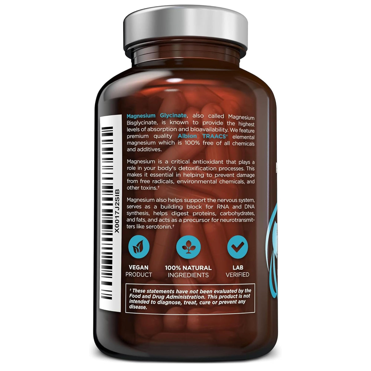 OmniBiotics Magnesium Glycinate Supplement – with 100% Pure Albion TRAACS Bisglycinate Chelate for Sleep, Muscle - OmniHealth US