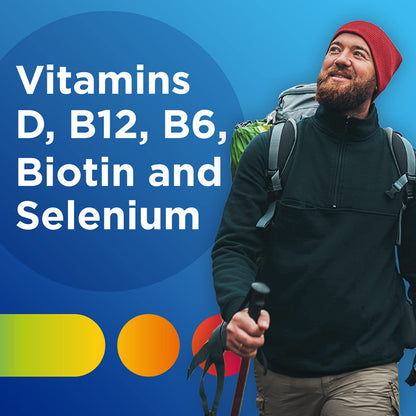Centrum MultiGummies Gummy Multivitamin for Men, Multivitamin/Multimineral Supplement with Selenium, Antioxidants and Vitamin D3 - OmniHealth US