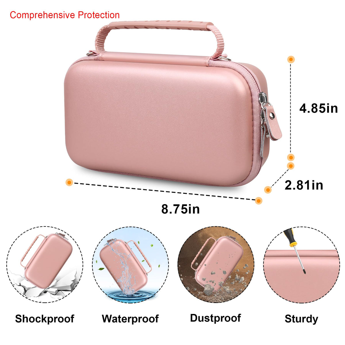 Elonbo Carrying Case Compatible with Portable Handheld Inhaler Nebulizer Machine ElonboBuy Supplements Australia