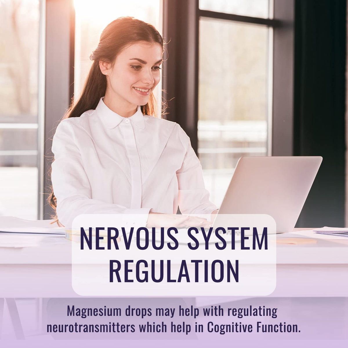 Magnesium Glycinate Supplement, Magnesium Liquid Drops with Magnesium Glycinate 500mg Vitamin B6, Ashwagandha, L - Theanine, Chamomile - OmniHealth US