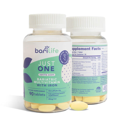 Just One - Once Daily Bariatric Multivitamin with Iron (30) - OmniHealth US