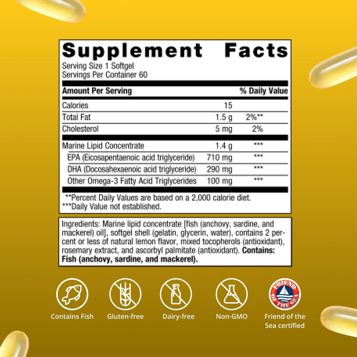 Metagenics OmegaGenics EPA-DHA 1000 mg - High Potency Omega-3 Fish Oil Supplement for Heart, Brain & Joint Health - OmniHealth US