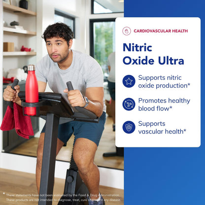 Pure Encapsulations Nitric Oxide Ultra (Capsules) - Supplement Supports Nitric Oxide Production, Healthy Blood Flow & Vascular Health - with L-Citrulline & CranLoad Cranberry Extract - 120 Capsules - OmniHealth US
