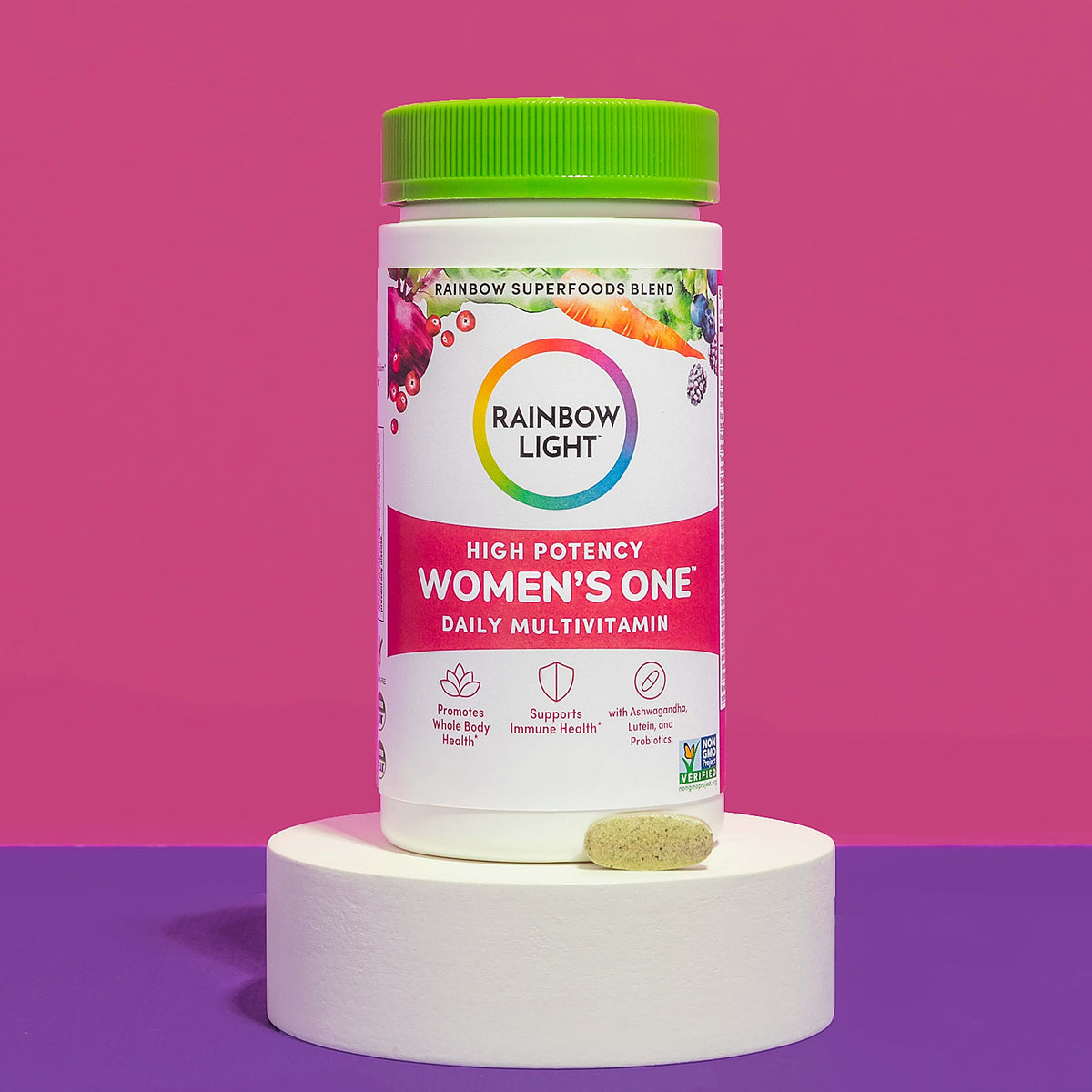 Rainbow Light Multivitamin for Women, Vitamin C, D & Zinc, Probiotics, Women’s One Rainbow LightBuy Supplements Australia