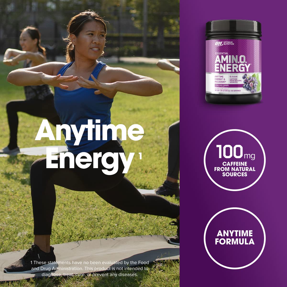 Optimum Nutrition Amino Energy - Pre Workout with Green Tea, BCAA, Amino Acids, Keto Friendly, Green Coffee Extract, Energy Powder - OmniHealth US